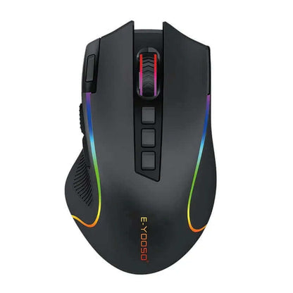 X-11 RGB USB 2.4G Wireless Gaming Mouse 4000 DPI 9 Buttons Programmable Ergonomic for Gamer Mice Laptop PC Computer