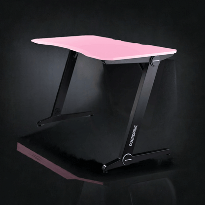 OVERDRIVE DX2 Series Gaming Desk - Pink and Black