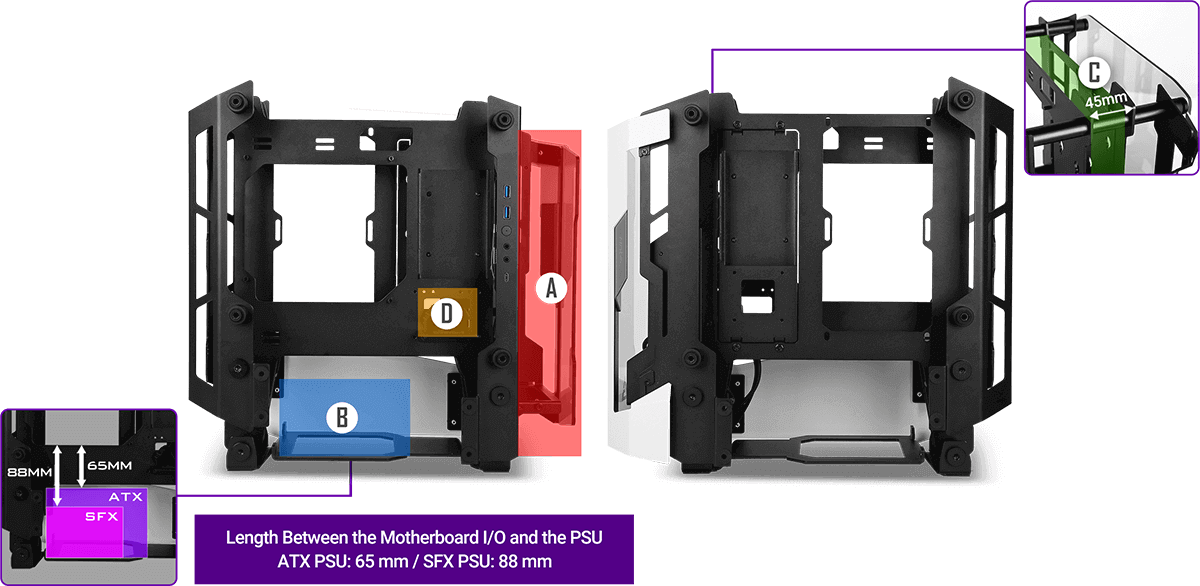 ANTEC STRIKER Open Frame Aluminium and Steel Case